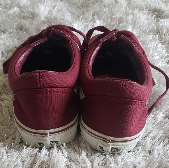 Vans Old School Burgundy Red White mens size 12 - Picture 3 of 4